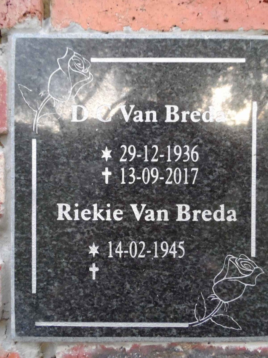 BREDA D.C., van 1936-2017 &amp; Riekie 1945-