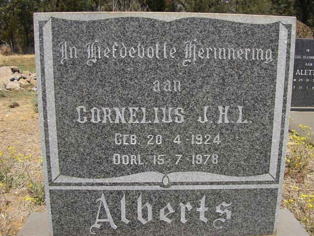 ALBERTS Cornelius J.H.L. 1924-1978