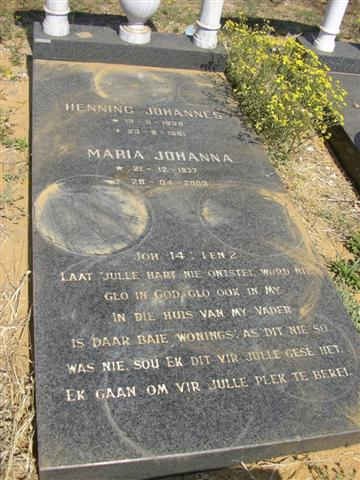 ASWEGEN Henning Johannes, van &amp; Maria Johanna 1937-2003