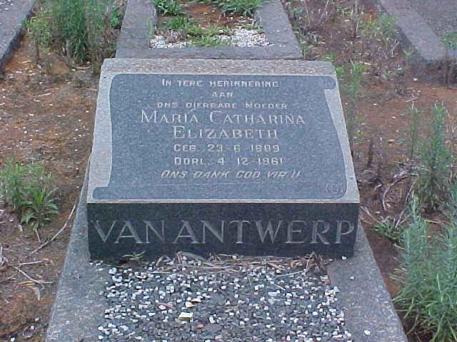 ANTWERP Maria Catharina Elizabeth, van 1889-1961
