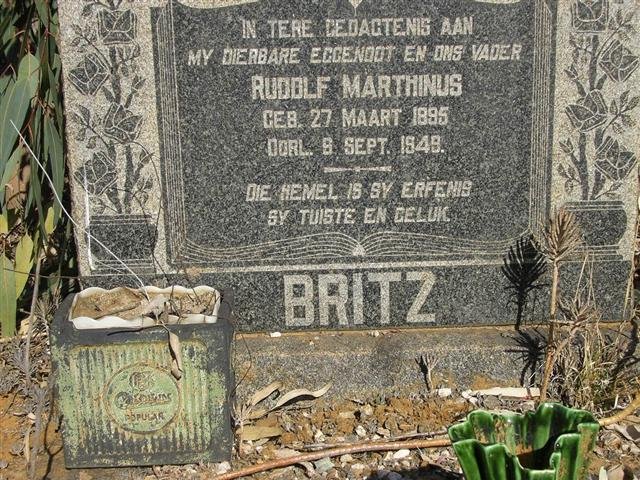 BRITZ Rudolf Marthinus 1895-1949