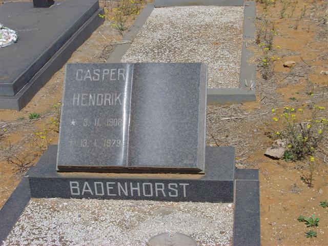 BADENHORST Casper Hendrik 1908-1979