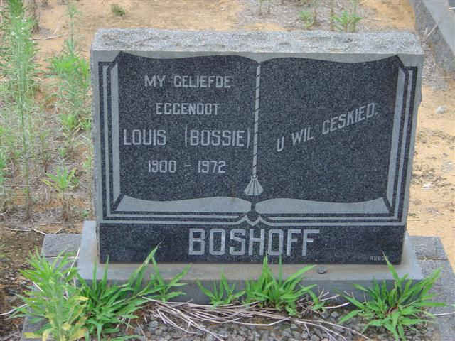 BOSHOFF Louis 1900-1972