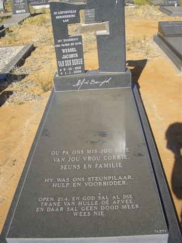 BERGE Wessel Jacobus, van den -2004