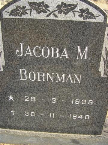 BORNMAN Jacoba M. 1938-1940