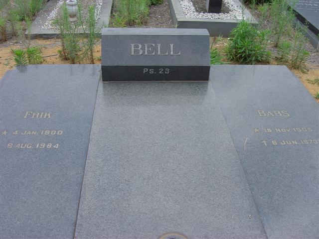 BELL Frik 1900-1984 &amp; Babs 1905-1973