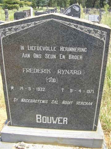 BOUWER Frederik Rynard 1932-1971