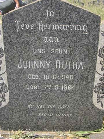 BOTHA  Johnny 1940-1964