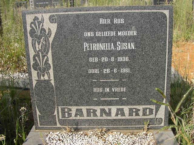 BARNARD Petronella Susan 1936-1961