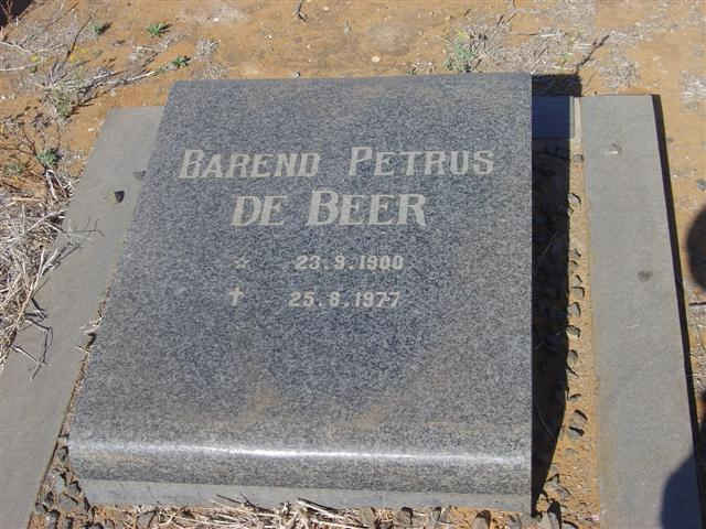 BEER Barend Petrus, de 1900-1977