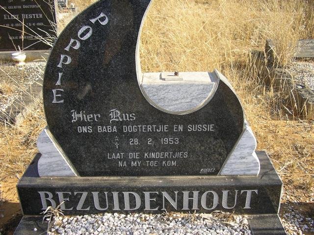 BEZUIDENHOUT Poppie 1953-1953