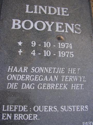 BOOYSEN Lindie 1974-1975