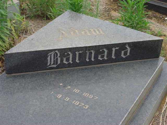 BARNARD Adam 1897-1973