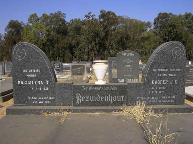 BEZUIDENHOUT Casper J.C.192?-1975  &amp; Magdalena S. 1928-