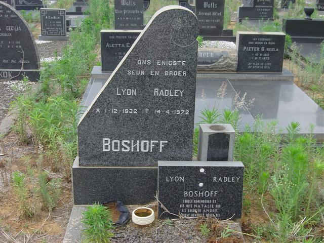 BOSHOFF Lyon Radley 1932-1972