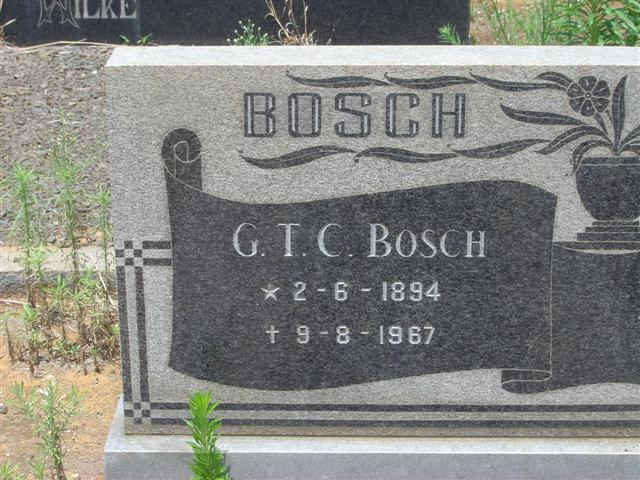 BOSCH G.T.C. 1894-1967