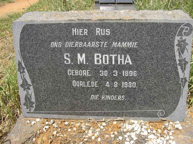 BOTHA S.M. 1896-1980