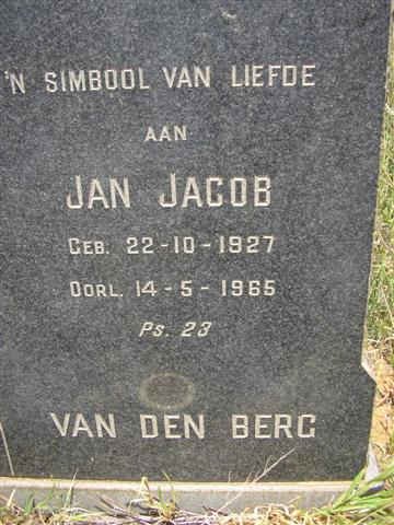 BERG Jan Jacob, van den 1927-1965