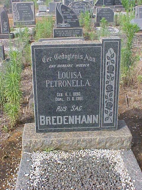 BREDENHANN Louisa Petronella 1890-1961