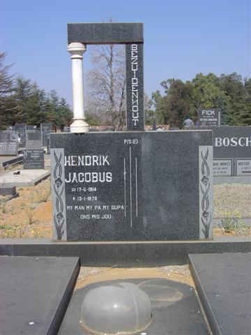 BEZUIDENHOUT Hendrik Jacobus 1914-1978