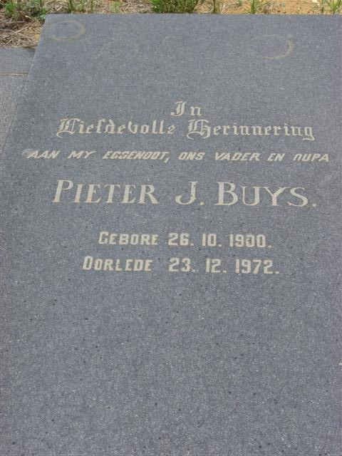 BUYS Pieter J. 1900-1972