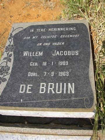 BRUIN Willem Jacobus, de 190?-1963