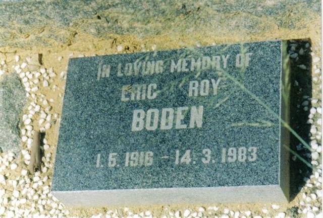 BODEN Eric Roy 1916-1983