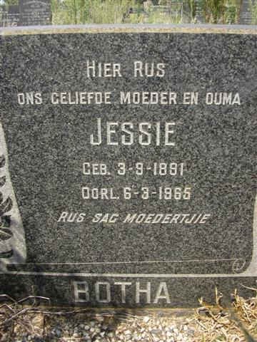 BOTHA  Jessie 1881-1965
