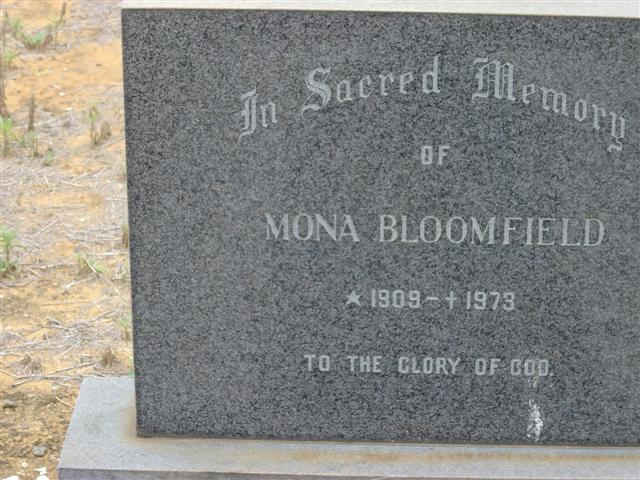 BLOOMFIELD Mona 1909-1973