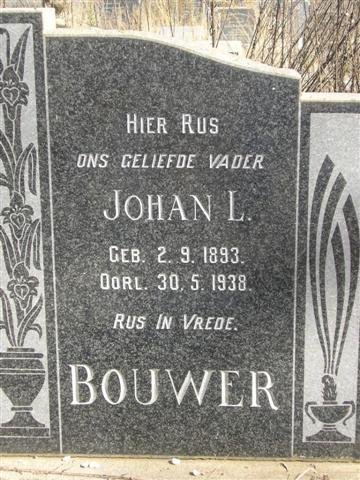 BOUWER Johan L. 1893-1938