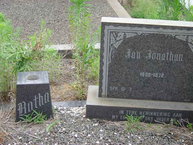BOTHA Jan Jonathan 1899-1972