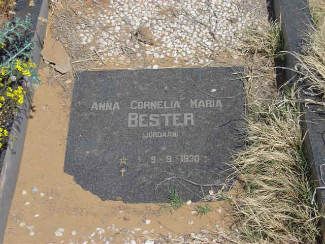 BESTER  Anna Cornelia Maria nee JORDAAN 1930-