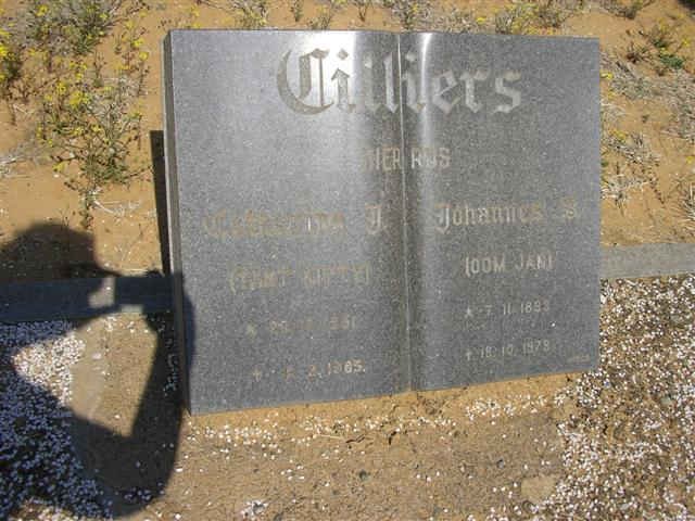 CILLIERS Johannes 189?-197? &amp; ?Gloudina J. -19?5