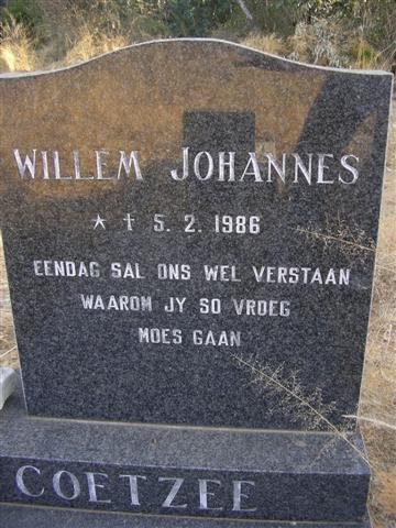 COETZEE Willem Johannes 1986-1986