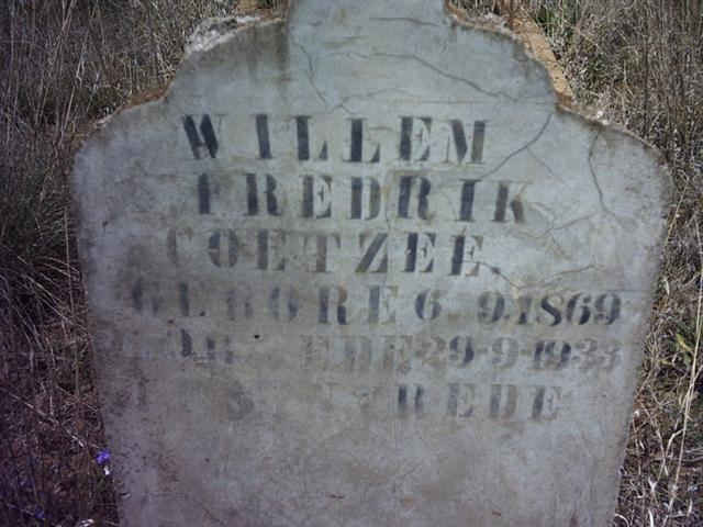 COETZEE Willem Fredrik 1869-1933