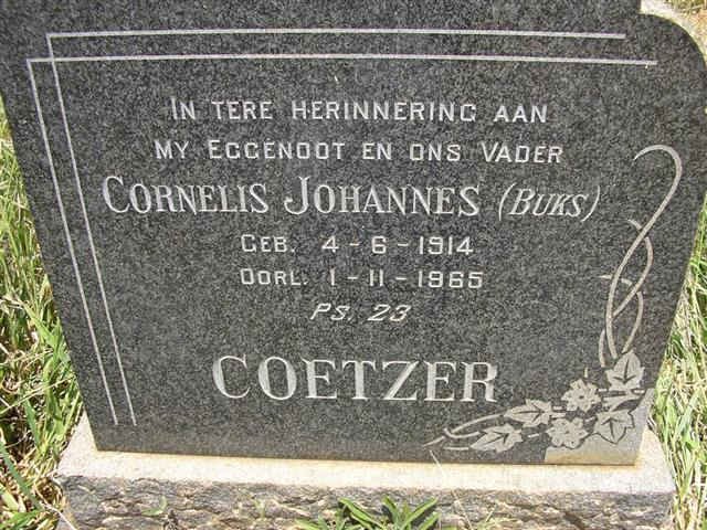 COETZER Cornelius Johannes 1914-1965