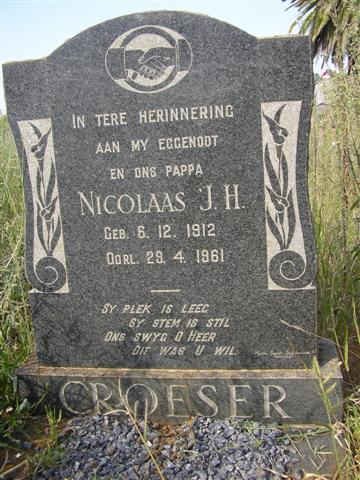 CROESER Nicolaas J.H. 1912-1961