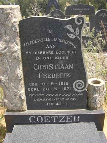 COETZER Christiaan Frederik 1918-1971