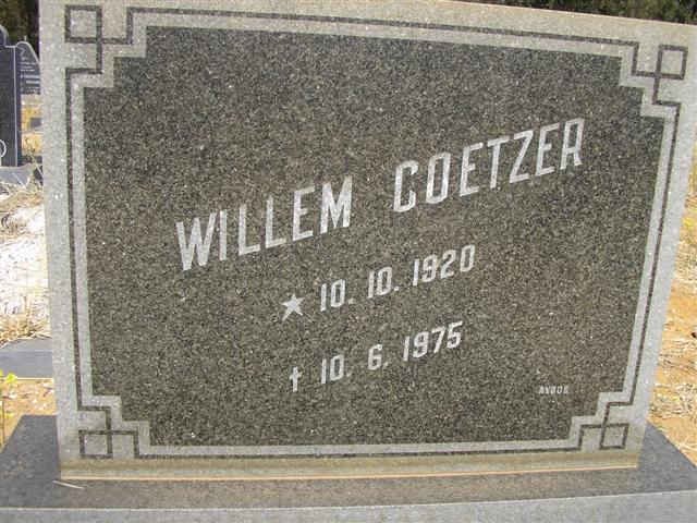 COETZER Willem 1920-1975