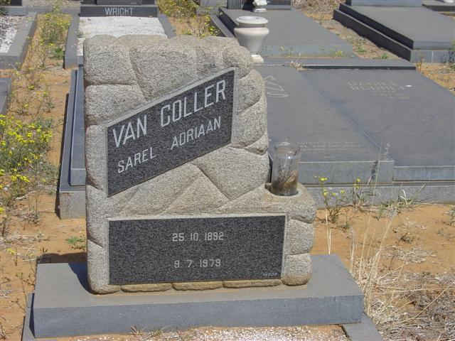 COLLER Sarel Adriaan, van 1892-1979
