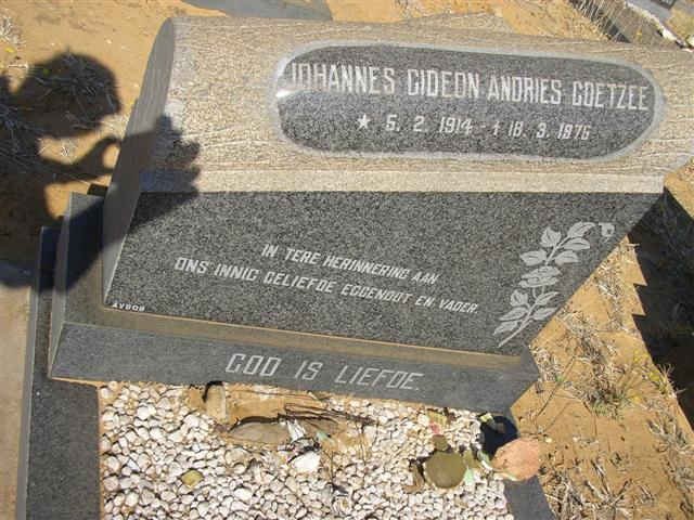 COETZEE Johannes Gideon Andries 1914-1976