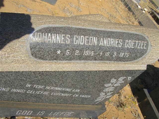 COETZEE Johannes Gideon Andries 1914-1976