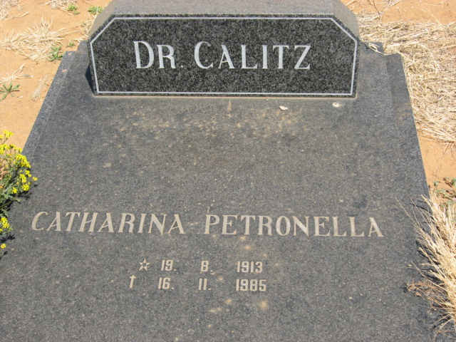 CALITZ Catharina Petronella 1913-1985