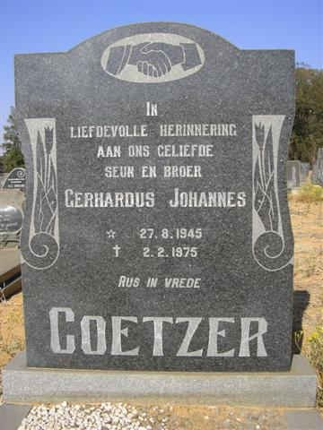 COETZER Gerhardus Johannes 1945-1975