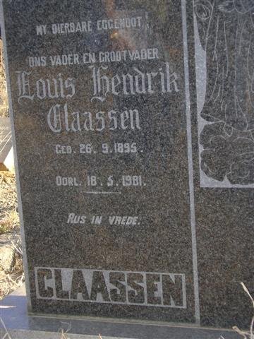 CLAASSEN Louis Hendrik 1895-1981
