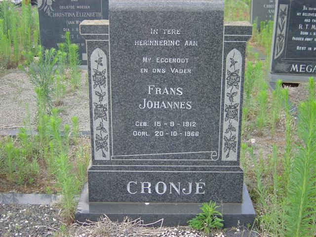 CRONJE Frans Johannes 1912-1966