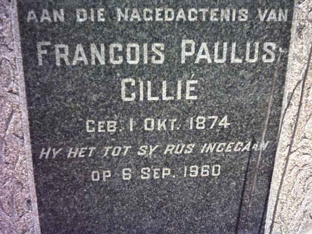 CILLIÉ Francois Paulus 1874-1960