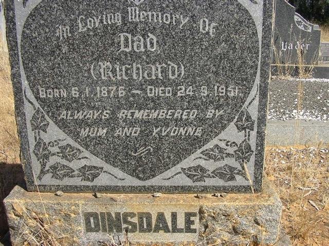 DINSDALE Richard 1876-1951