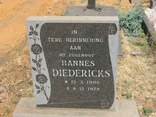 DIEDERICKS Hannes 1906-1979