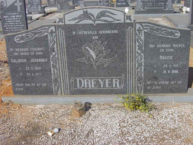 DREYER Salomon Johannes 1908-1977 &amp; Maggie 1915-1996